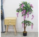 Decovego Kunstbaum Blauregen 120 cm mit Echtholz Bild 3