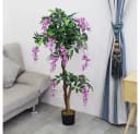 Decovego Kunstbaum Blauregen 120 cm mit Echtholz Bild 4