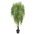 Kunstbaum Weide Weidenbaum Künstliche Pflanze mit Echtholz 180 cm, Decovego Bild 2