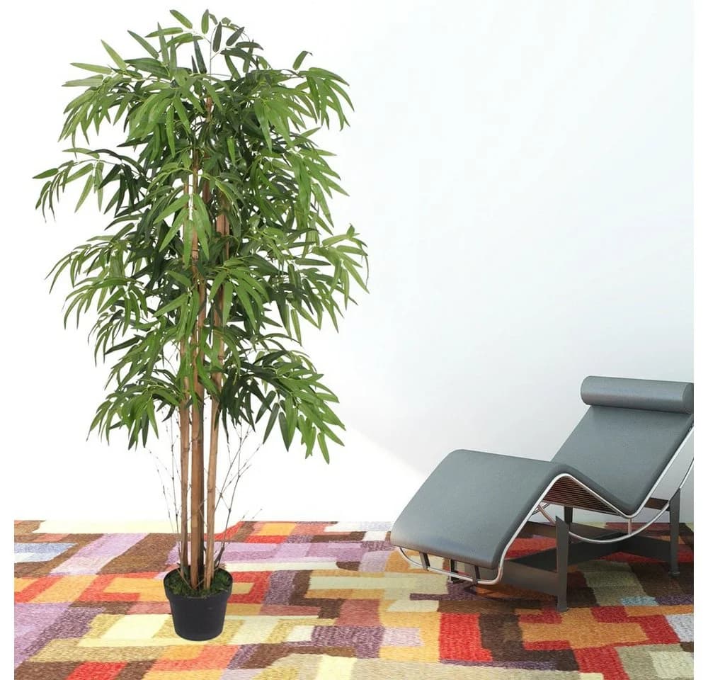 Decovego Kunstbambus 150 cm Grün mit Topf - Bild 4