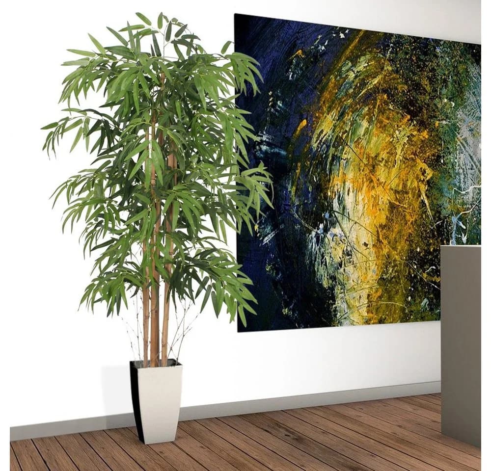 Decovego Kunstbambus 150 cm Grün mit Topf - Bild 5