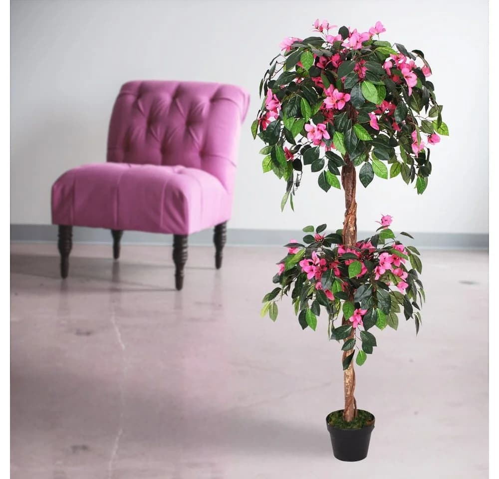 Drillingsblume Bougainvillea Kunstpflanze 150 cm Decovego - Bild 3