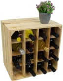 Kistenkolli Altes Land Weinregal 16er Natur Holz Bild 2
