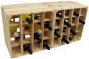 Kistenkolli Altes Land Weinregal 16er Natur Holz Bild 3