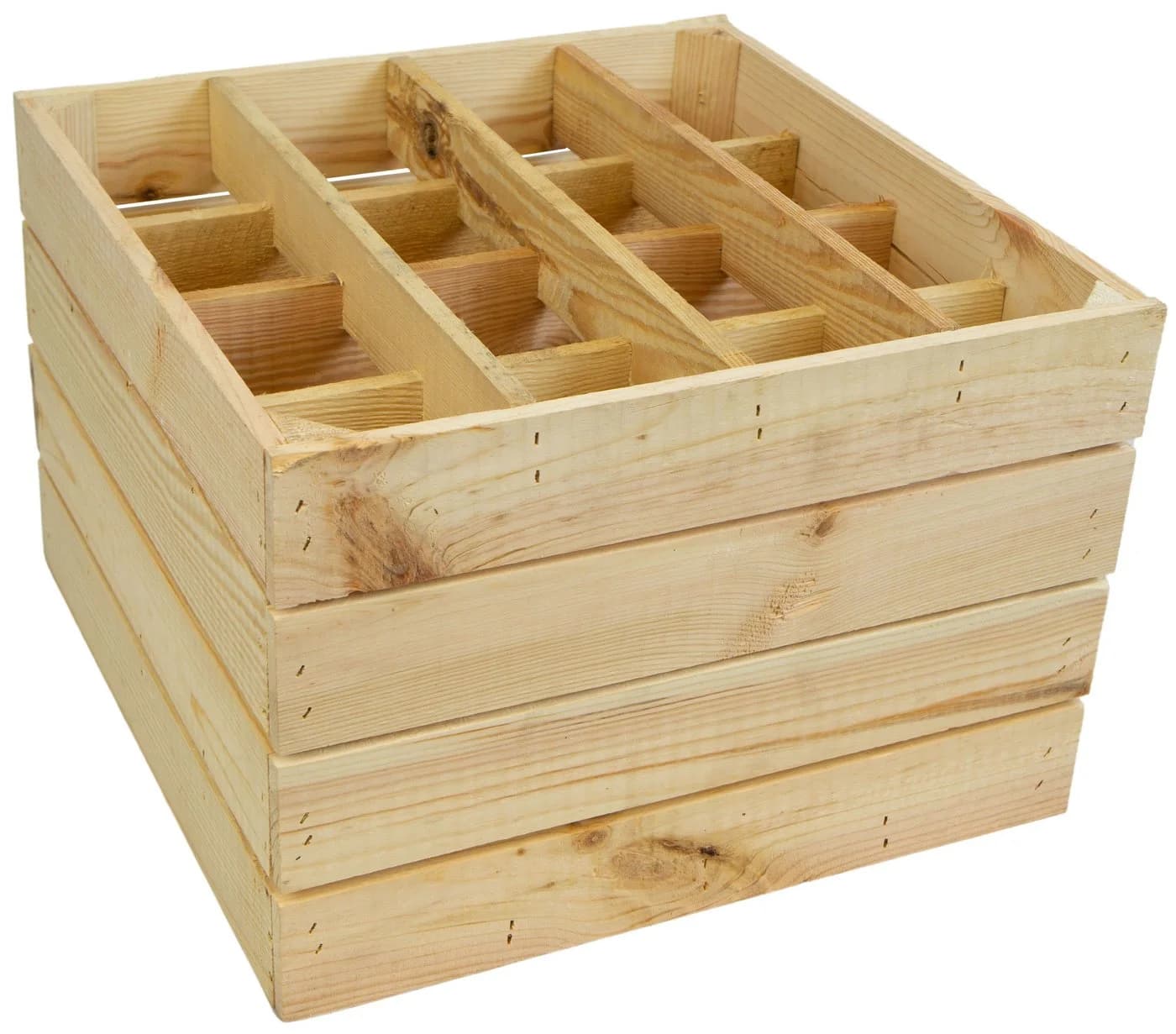 Kistenkolli Altes Land Weinregal 16er Natur Holz - Bild 5