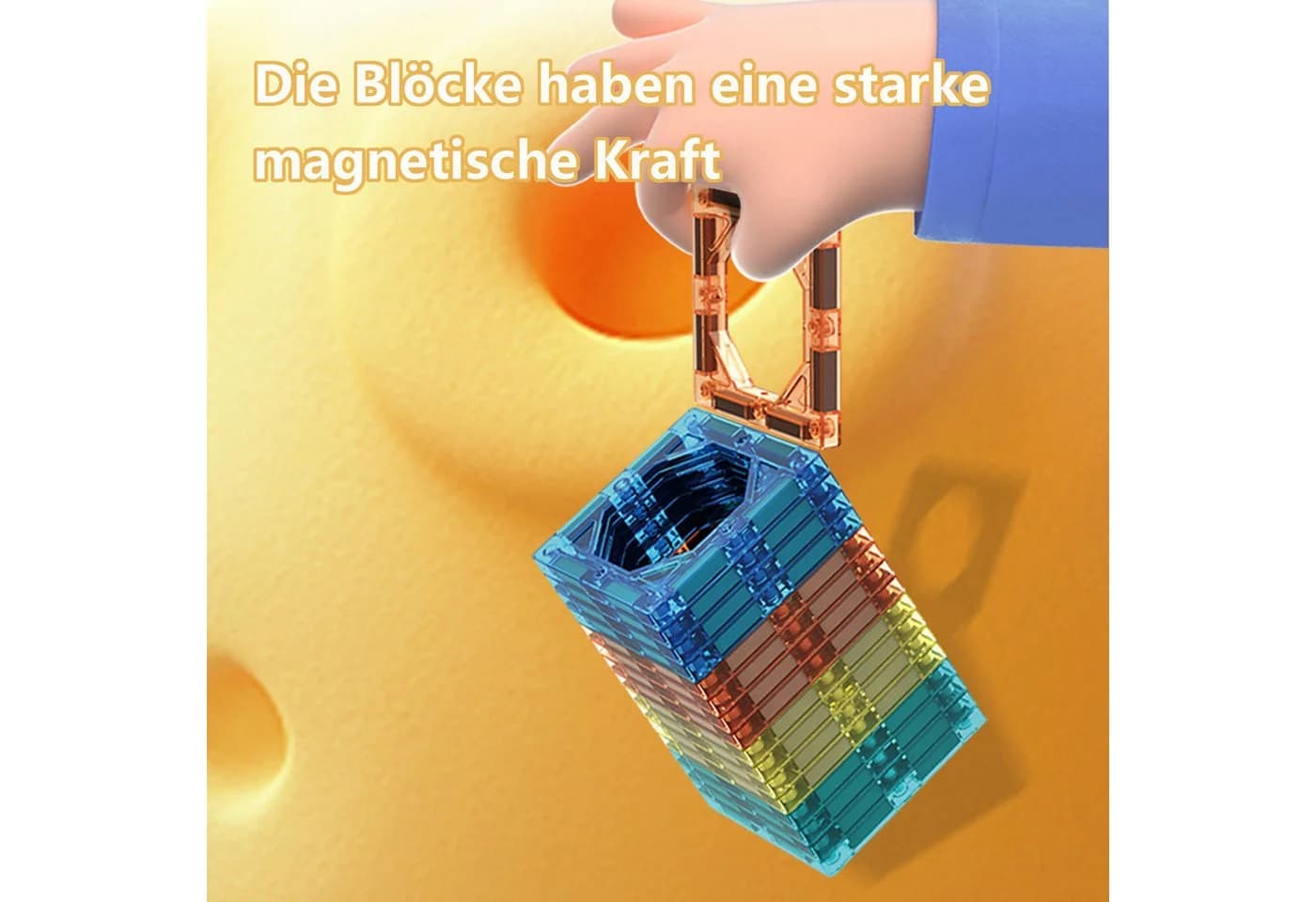 Esun Magnetische Bausteine 138 Teile Bunt Transparent - Bild 3