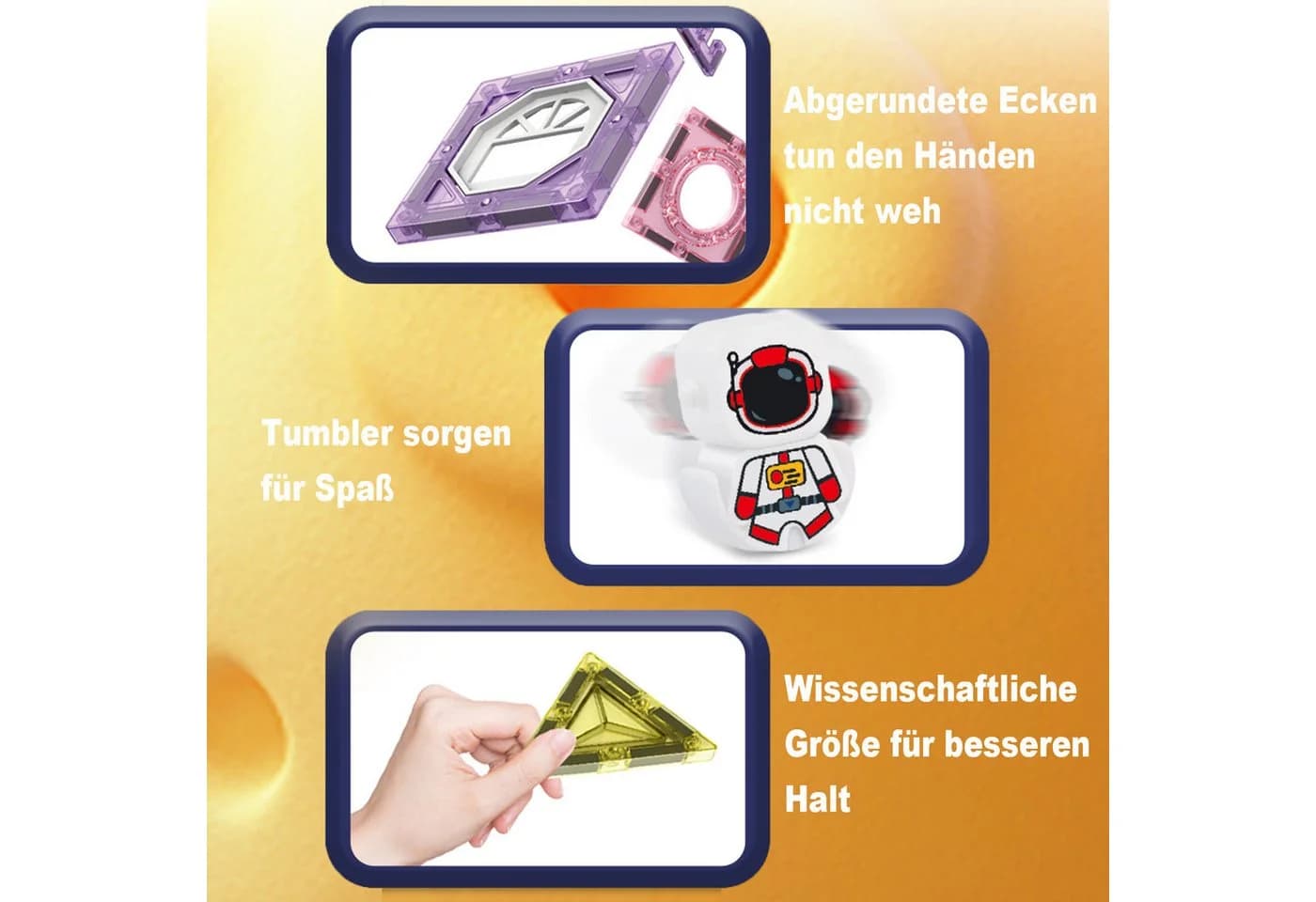 Esun Magnetische Bausteine 138 Teile Bunt Transparent - Bild 4