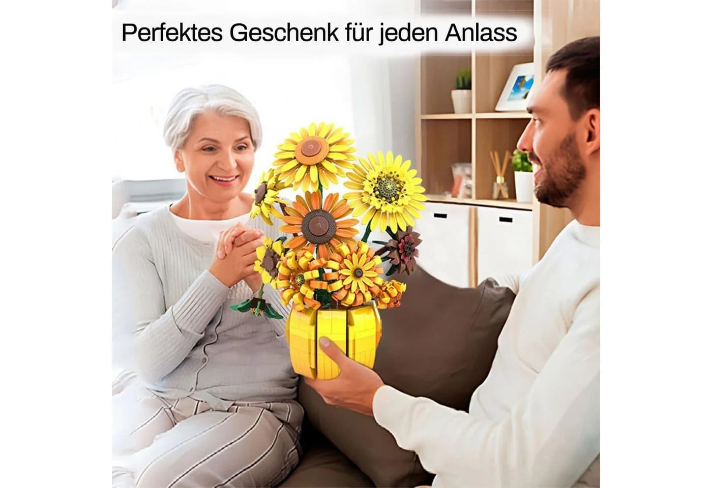 Esun Blumen Set Van Gogh Sonnenblumen 1009 Teile ABS Kunststoff - Bild 5