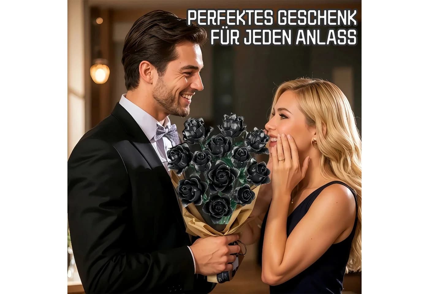 Esun 585-teiliges Schwarz-Rosen Bau-Set ABS-Kunststoff Komplettset - Bild 4