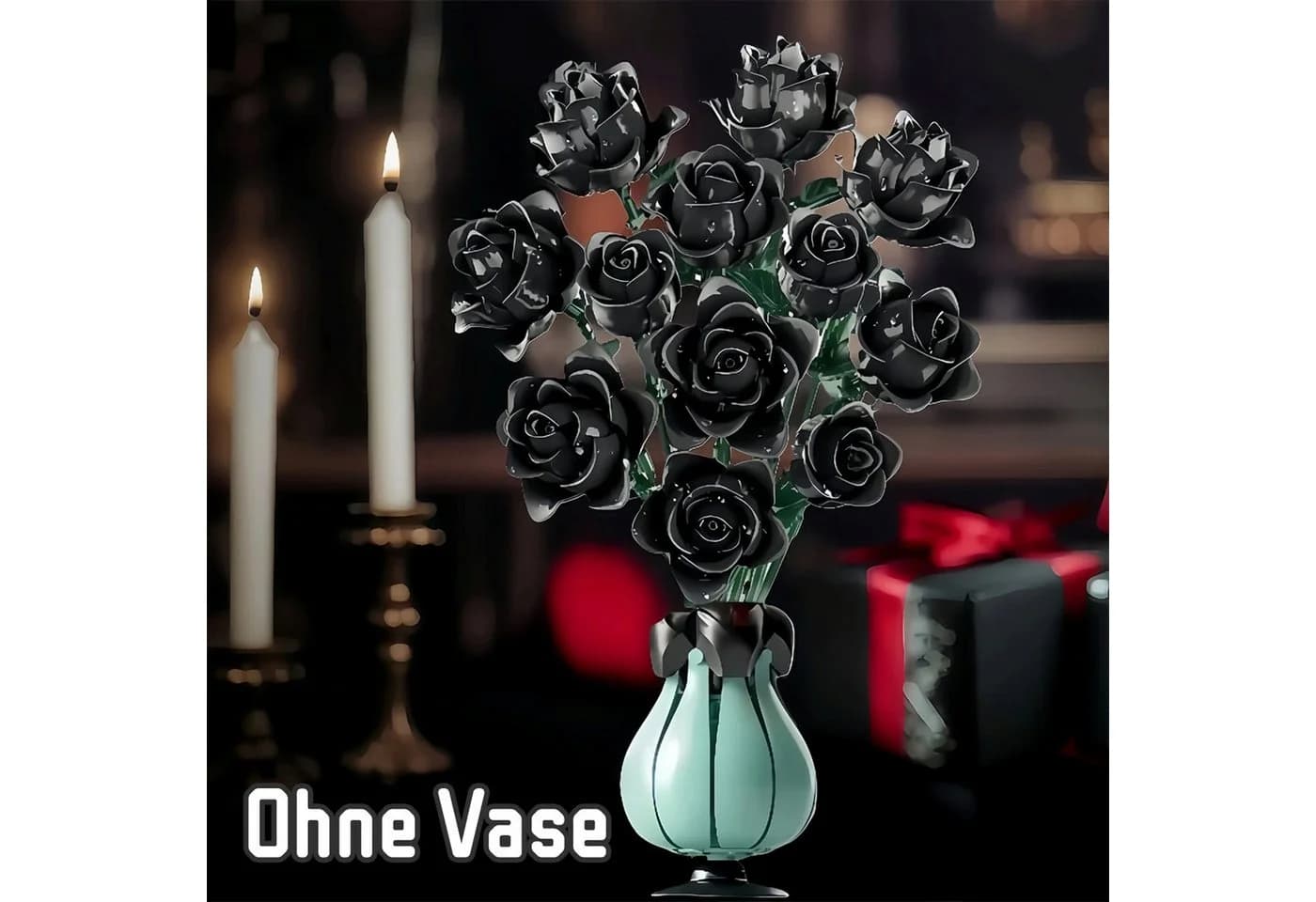Esun 585-teiliges Schwarz-Rosen Bau-Set ABS-Kunststoff Komplettset - Bild 5