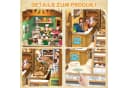 Esun 3D-Puzzle Book Nook KIT mit LED-Licht - DIY Buchstütze Miniatur Haus Bild 3