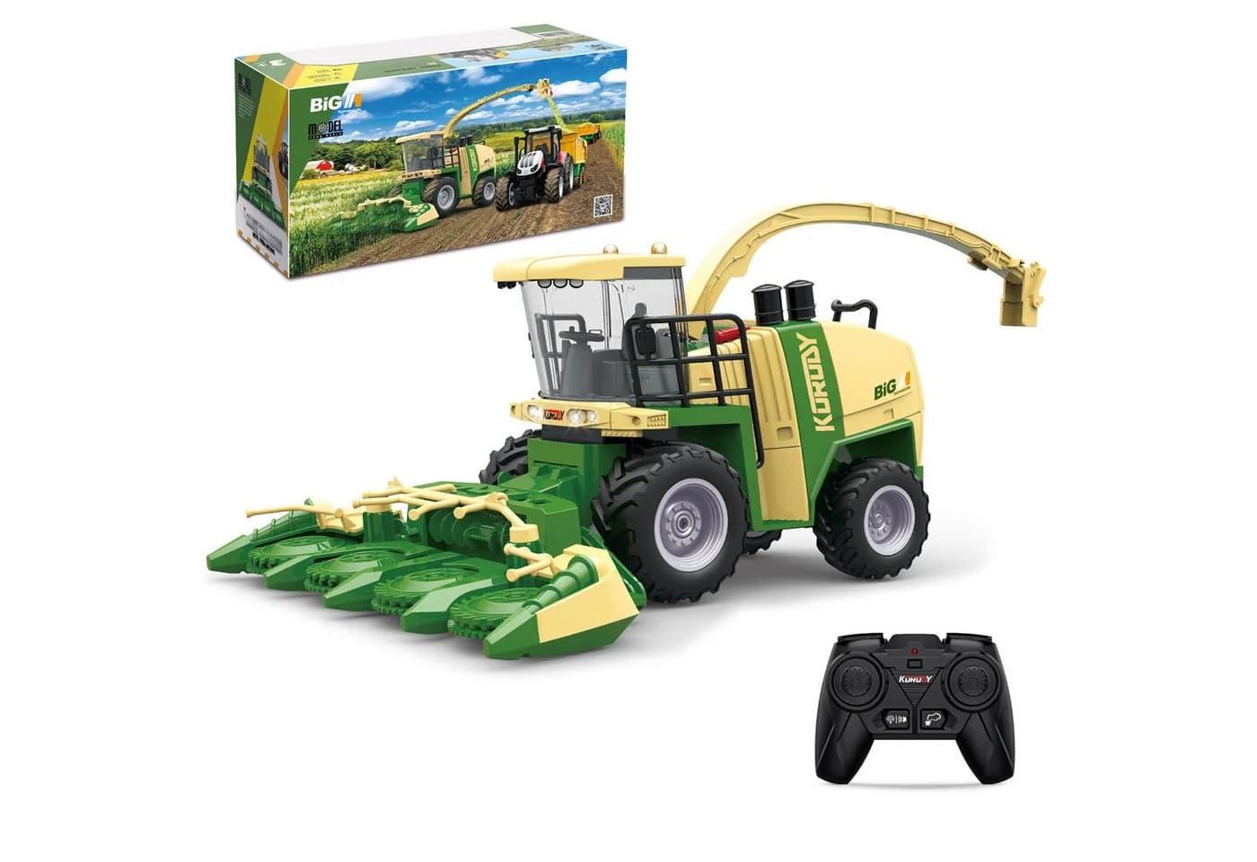 Esun RC-Traktor Ferngesteuerter Mähdrescher Gelb 1:24 - Bild 2