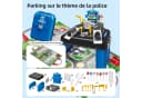 Esun Spiel-Feuerwehrwache Parkhaus Set Tragbar Rucksack Design Blau Bild 5