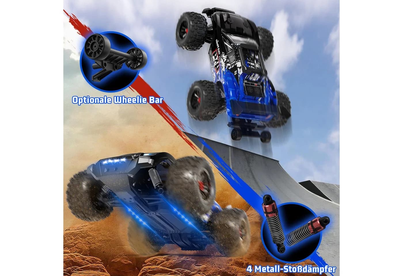 Esun RC-Auto 1:14 Brushless 50 km/h 4WD Offroad - Bild 5