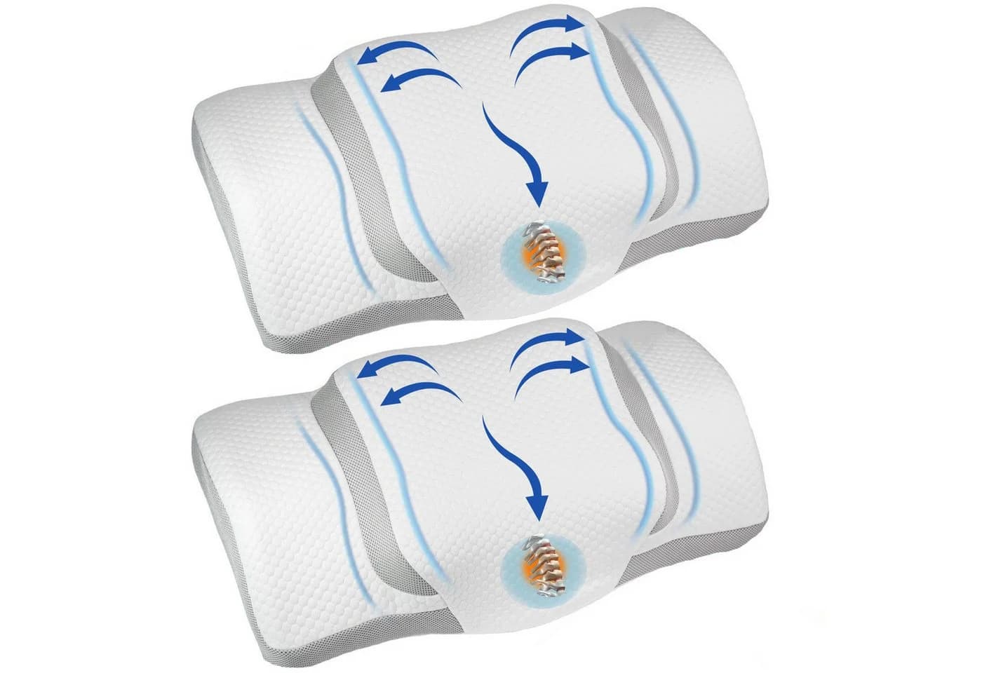 Esun Kopfkissen Memory Foam Kissen, Nackenkissen für Seitenschläfer - Bild 2