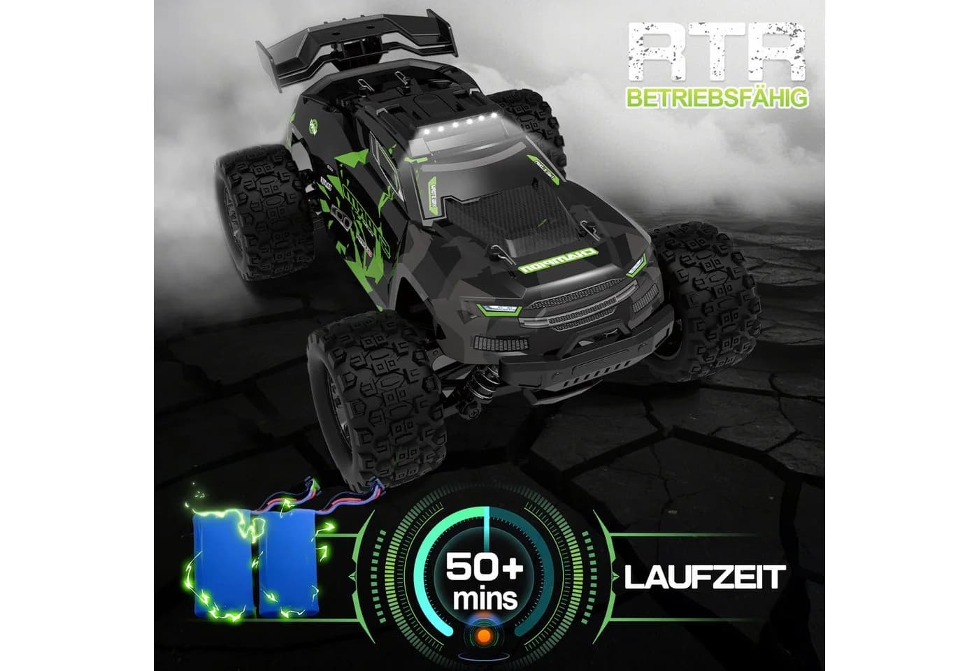 Esun RC-Auto 40KM/H Ferngesteuertes Auto 1/18 Offroad 2,4GHz Monstertruck - Bild 4