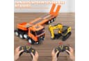 Esun RC-Truck Set 1:18 Ferngesteuerter LKW mit Bagger, 2.4GHz, Orange Bild 1