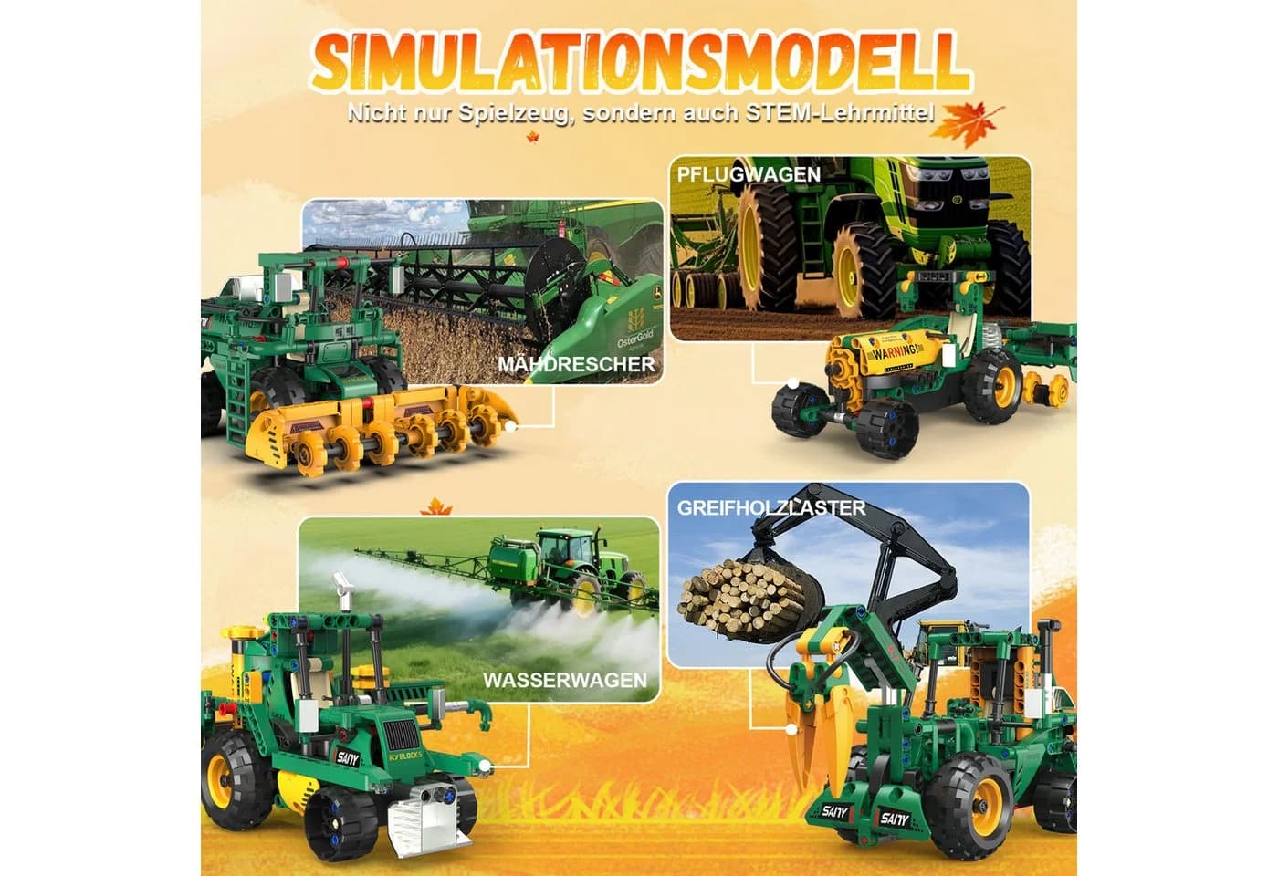 Esun Technik Roboter Kinder 5-in-1 Bausatz - Bild 3