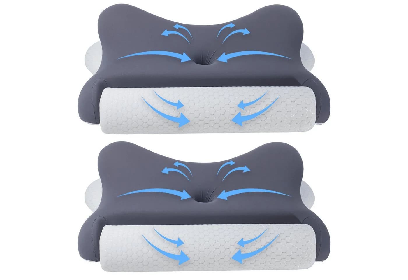 Esun Nackenstützkissen Kopfkissen 2-in-1 Memory Foam - Bild 2