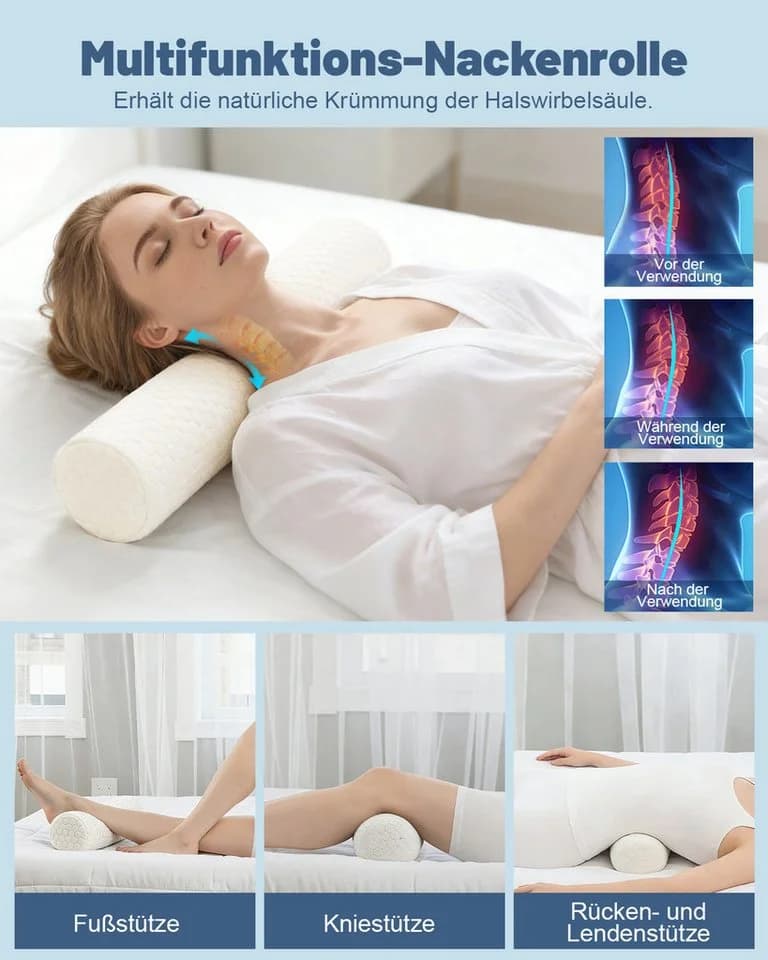 Esun Nackenstützkissen Kopfkissen 2-in-1 Memory Foam - Bild 3