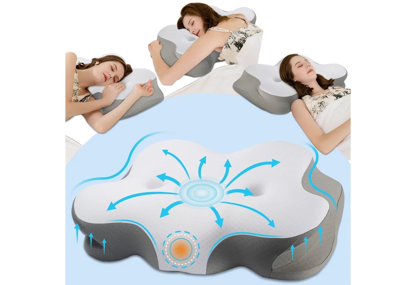 Esun Kopfkissen Nackenstützkissen Memory Foam Seitenschläferkissen - Bild 2