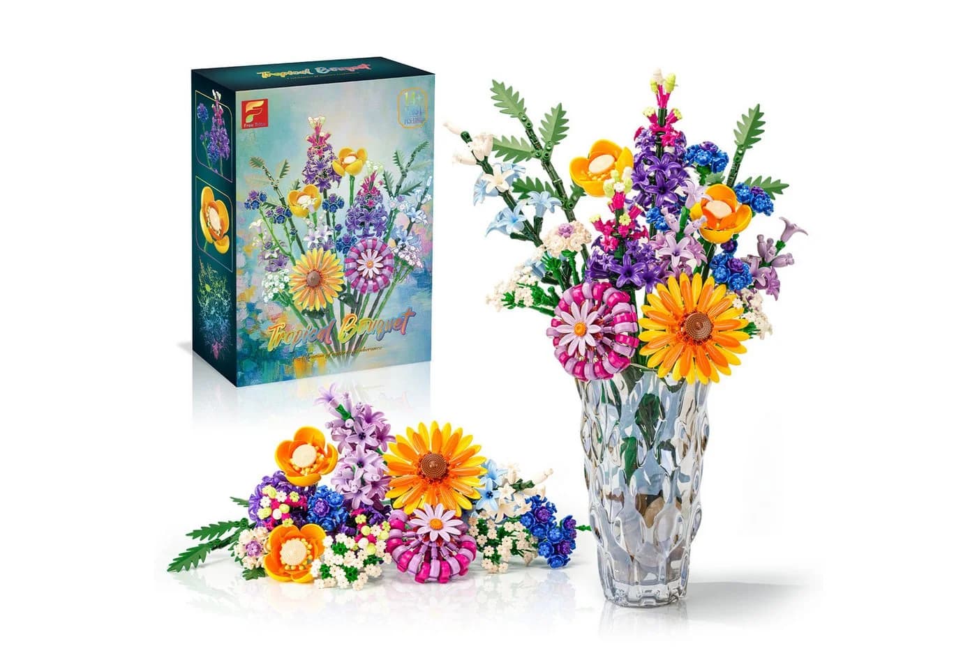 Esun Klemmbausteine Blumen 16 Wildblumen Set 1183 St. Spielbausteine - Bild 2