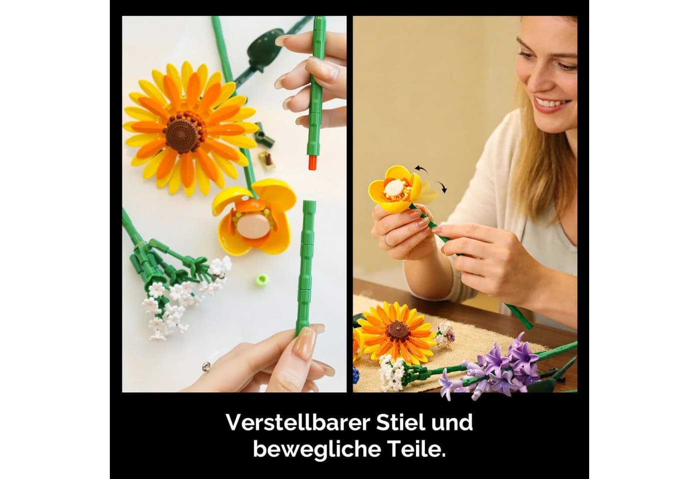 Esun Klemmbausteine Blumen 16 Wildblumen Set 1183 St. Spielbausteine - Bild 3