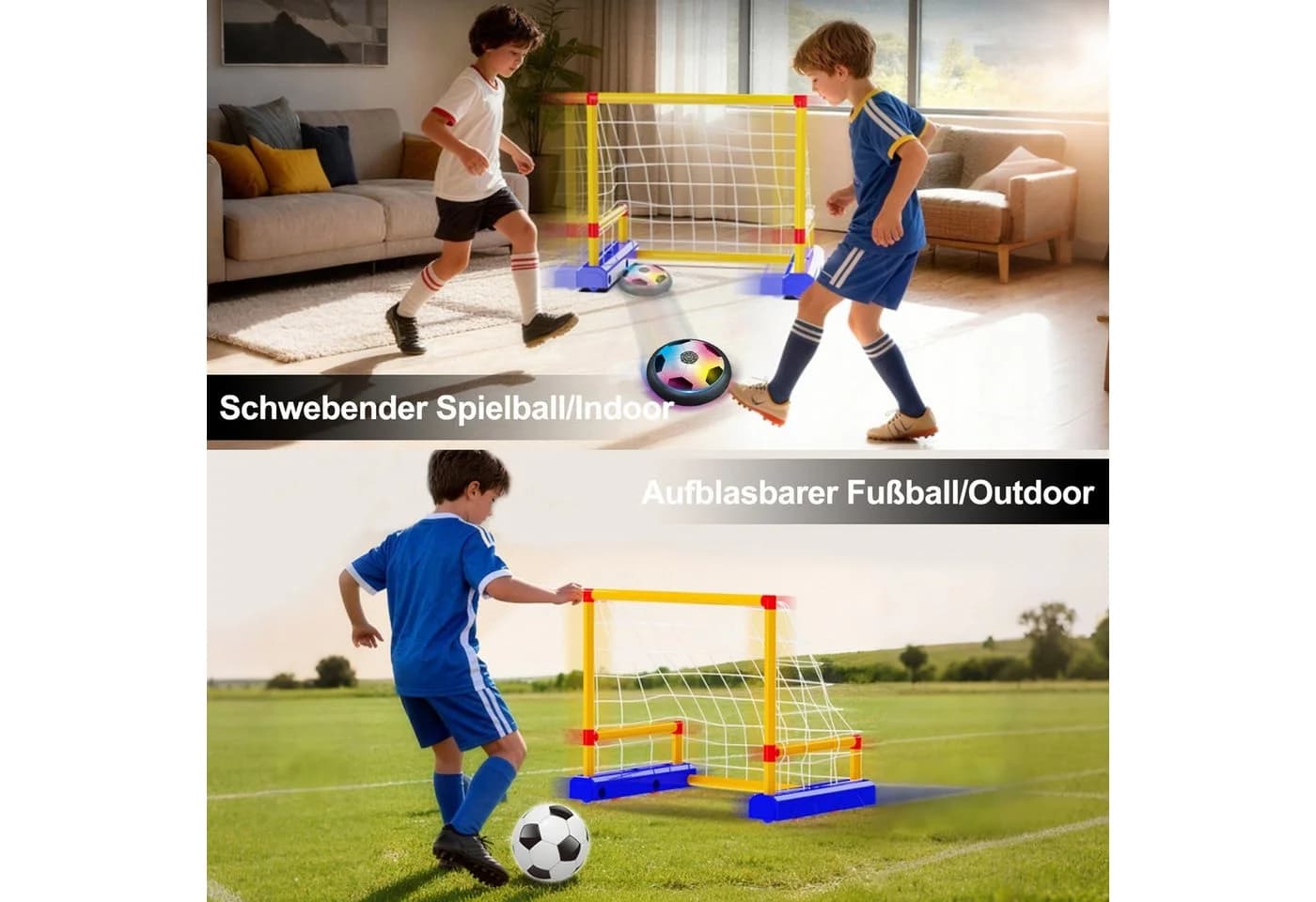 Esun Schwebender Indoor Air Power Fußball mit LED-Beleuchtung - Bild 4