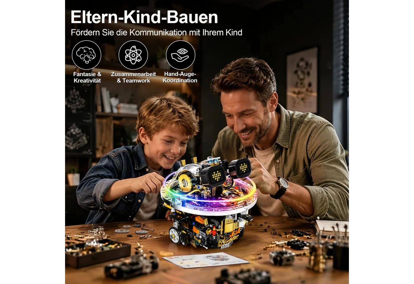 Esun Roboter Bausatz 804 Teile Programmierbar STEM Roboter APP & RC Steuerung - Bild 4
