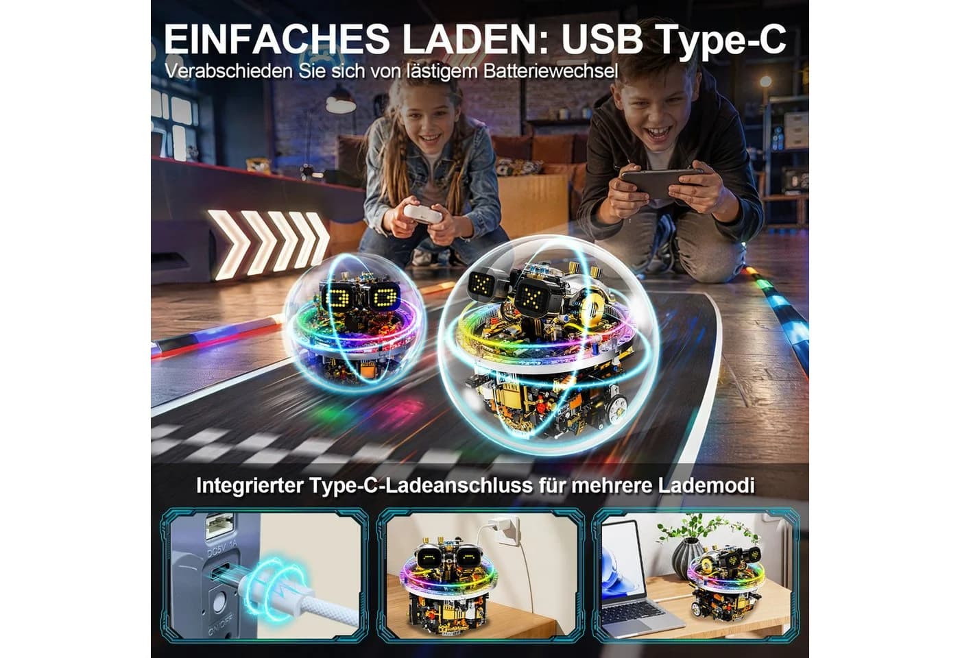 Esun Roboter Bausatz 804 Teile Programmierbar STEM Roboter APP & RC Steuerung - Bild 5