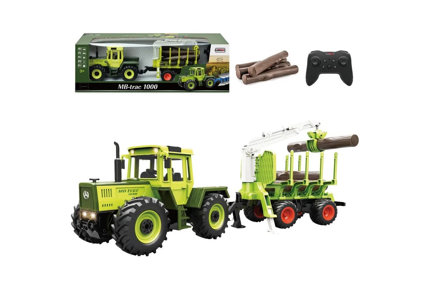 Esun RC-Traktor MB-trac 1000 Ferngesteuert Grün 1:24 - Bild 2