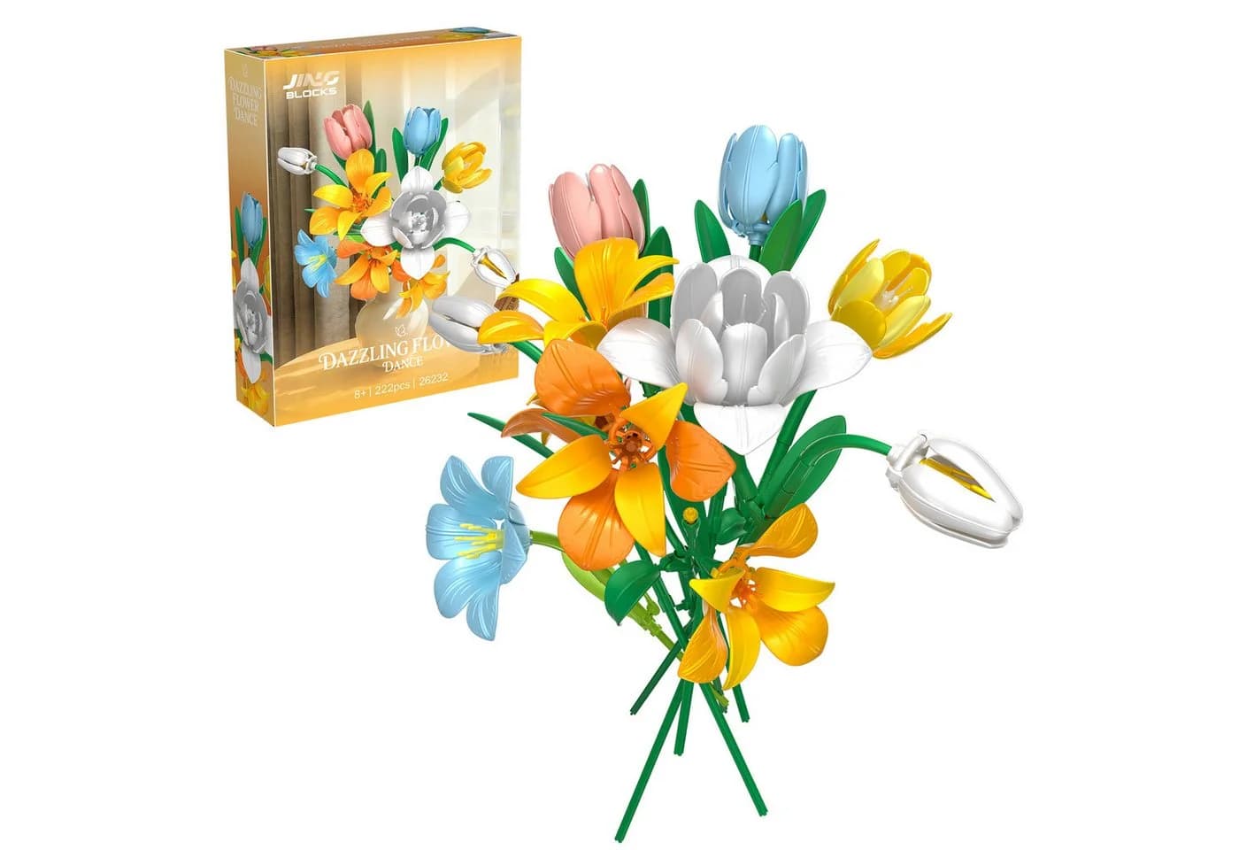 Esun Blumenstrauß Bausatz Tulpen 222 St. Spielbausteine - Bild 2