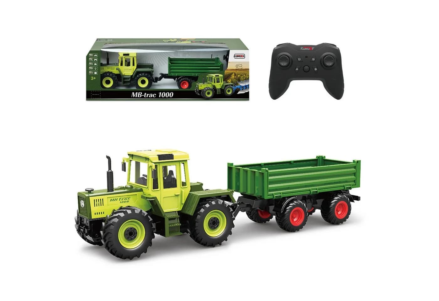 Esun RC-Traktor Mercedes-Benz MB-trac 1000 1:24 Grün Ferngesteuert mit LED - Bild 2