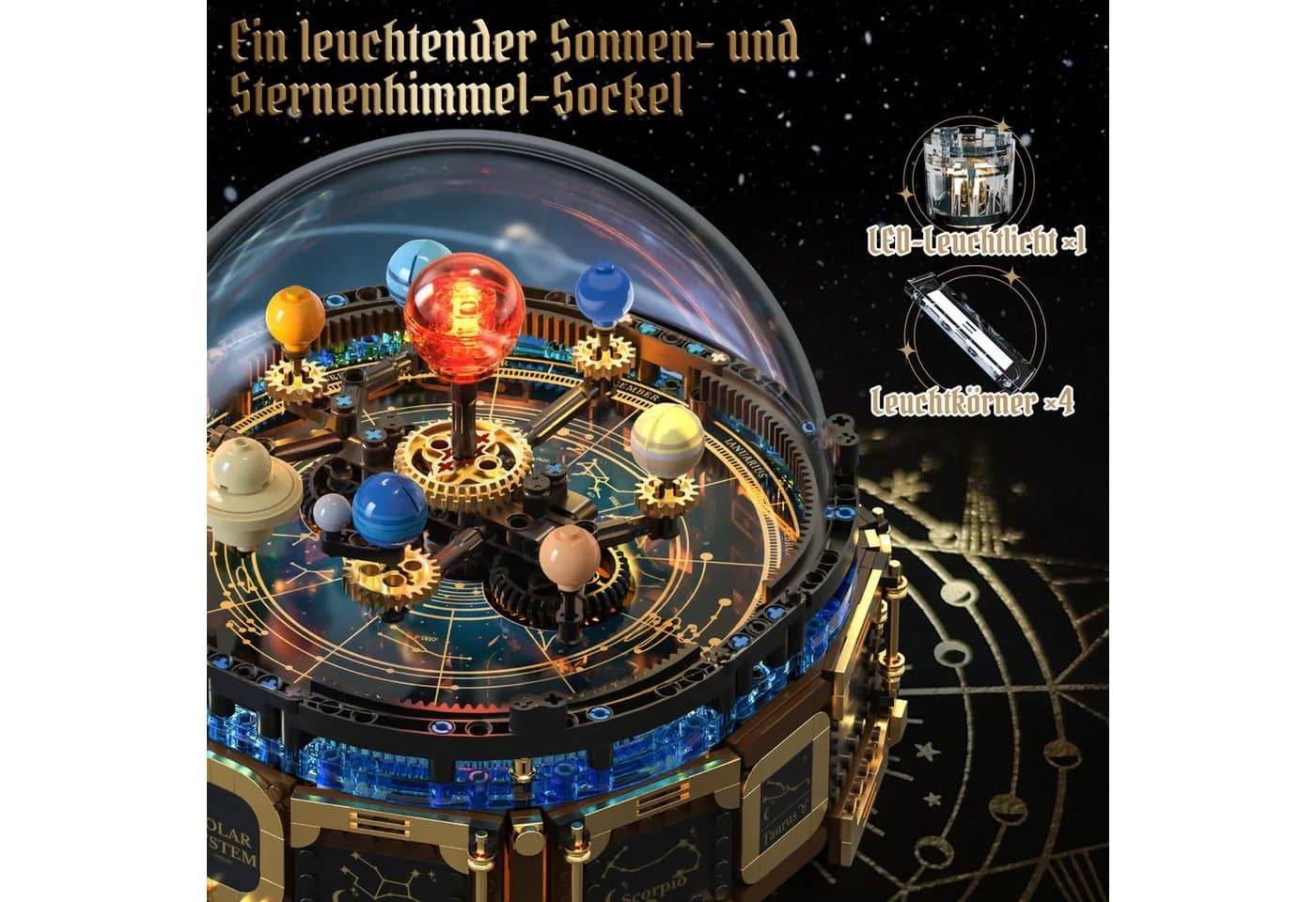 Esun Technik Sonnensystem Modell 989 St. Musikbox mit LED-Beleuchtung - Bild 4