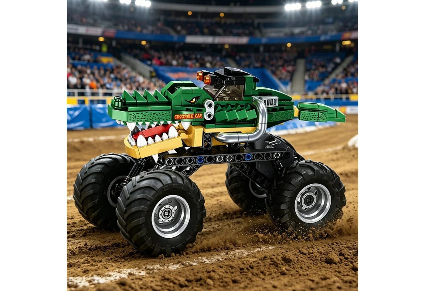 Esun Monster Truck Bausteine 315 St. Krokodil mit Rückziehmotor - Bild 3