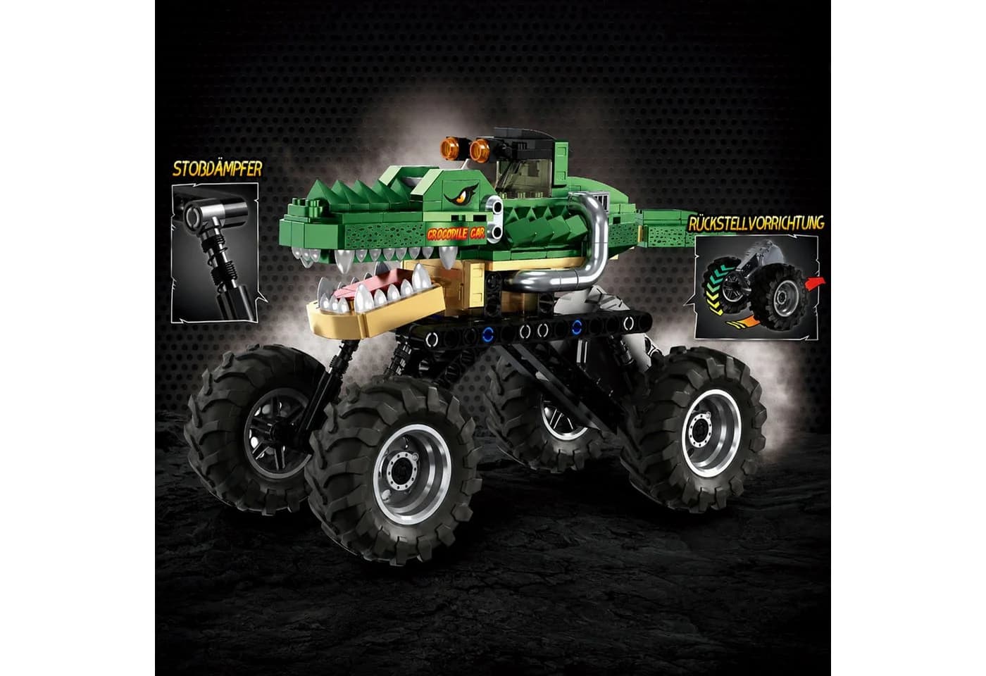 Esun Monster Truck Bausteine 315 St. Krokodil mit Rückziehmotor - Bild 5