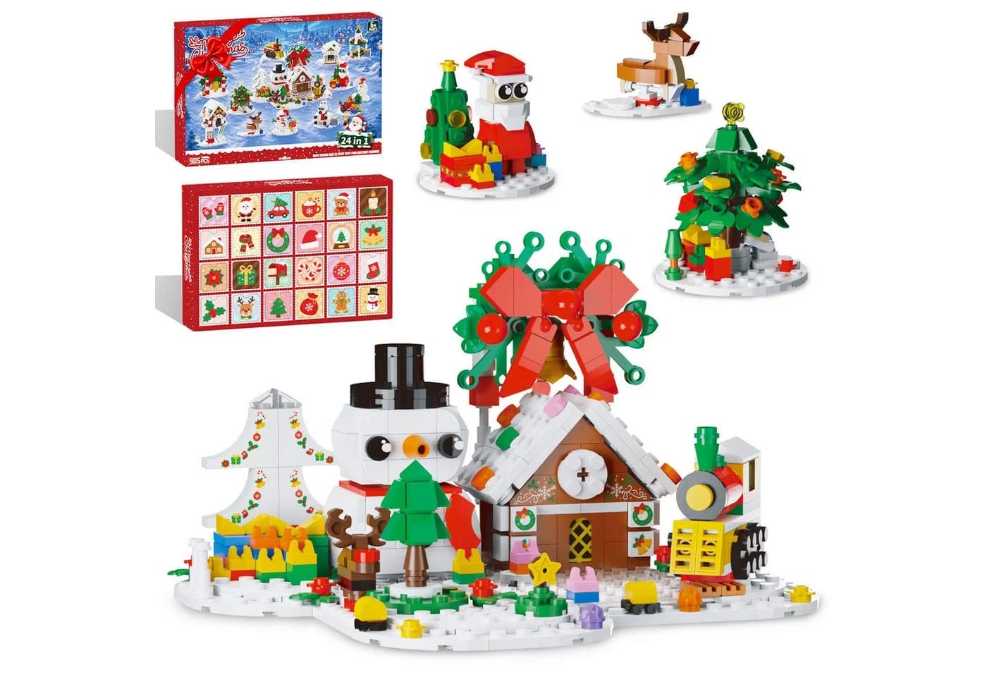 Esun Spielzeug-Adventskalender 2026 905-tlg Bauspielzeug 24 in 1 - Bild 2