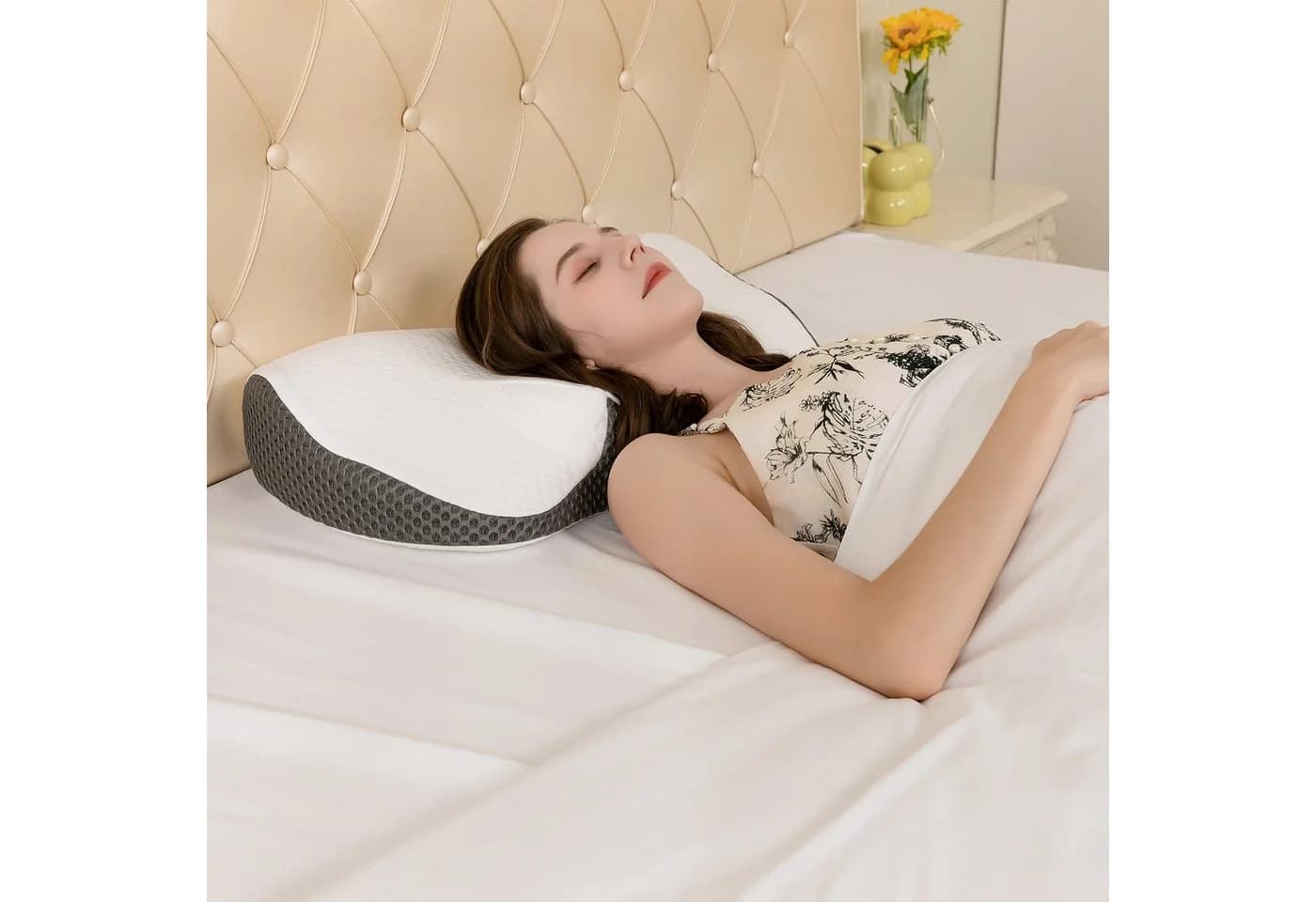 Esun Orthopädisches Memory Foam Kopfkissen Weiß - Bild 5