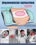 Esun Memory Foam Kopfkissen mit 9-Loch-Eis-Seide Bezug Bild 1