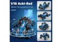Esun RC-Auto Ferngesteuert 1:16 Stunt Car mit Sprühnebel & LED blau Bild 1