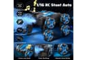 Esun RC-Auto Ferngesteuert 1:16 Stunt Car mit Sprühnebel & LED blau Bild 3