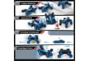 Esun RC-Auto Ferngesteuert 1:16 Stunt Car mit Sprühnebel & LED blau Bild 5