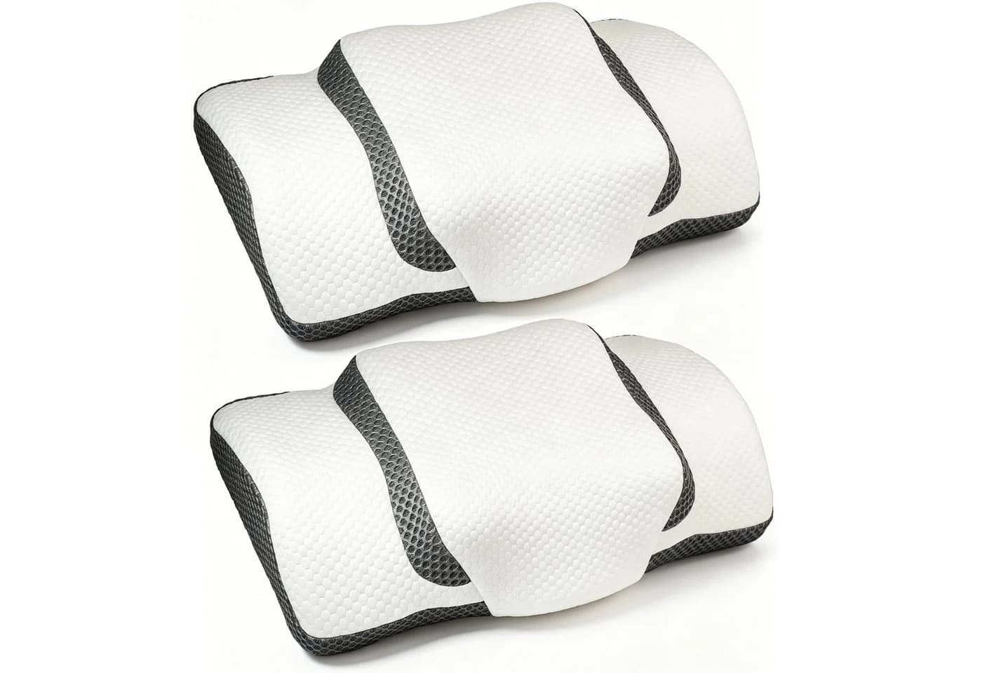 Esun Nackenstützkissen Memory Foam Grau Schwarz - Bild 2