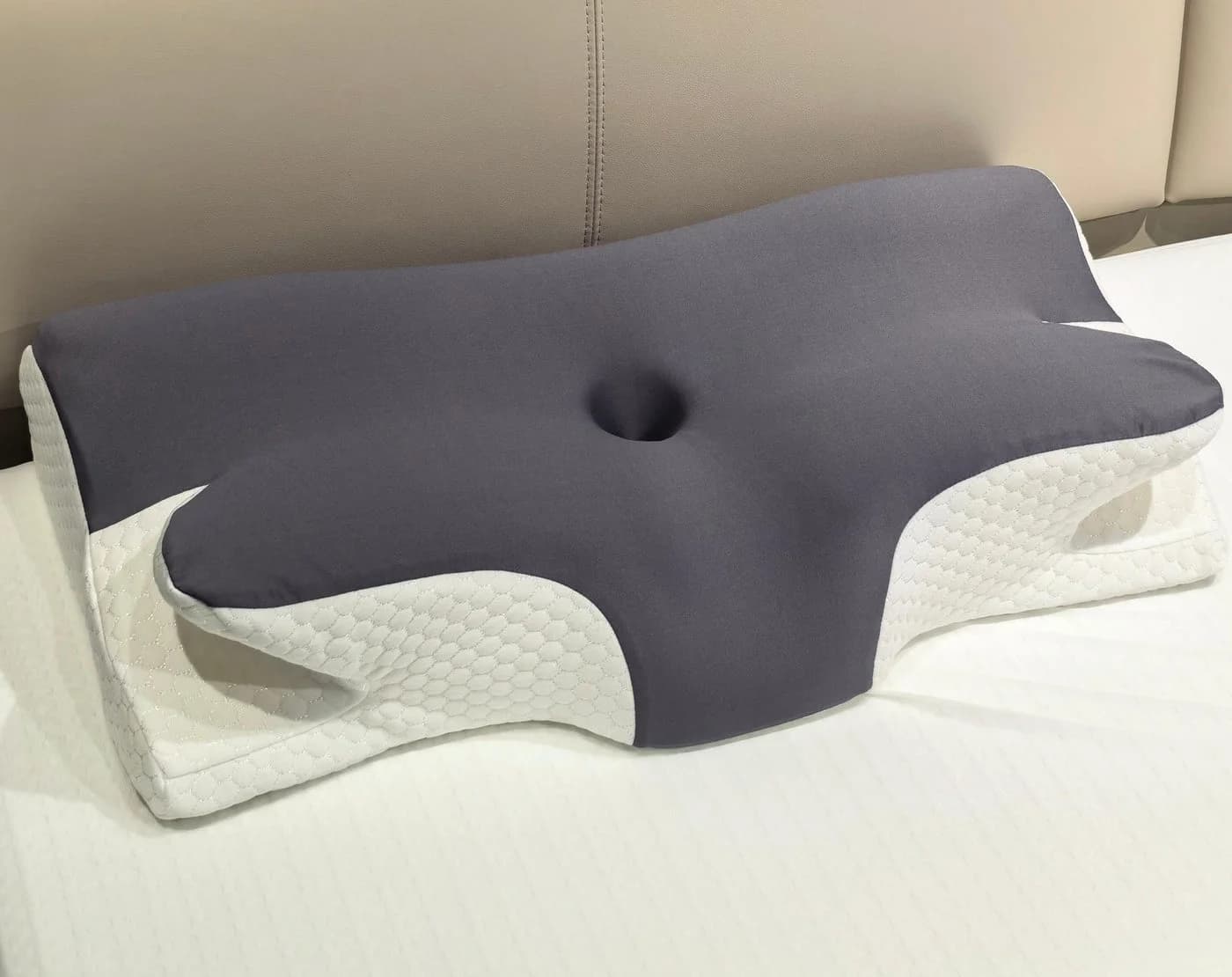 Esun Nackenstützkissen Orthopädisches Memory Foam Grau/Schwarz - Bild 4