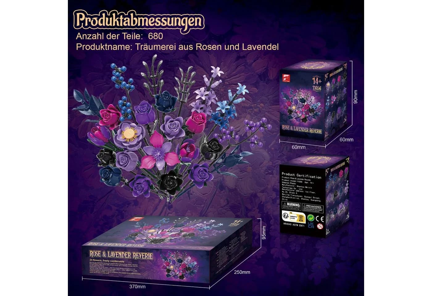 Esun Adventskalender 2026 Blumen Bauset 680-tlg - Bild 5