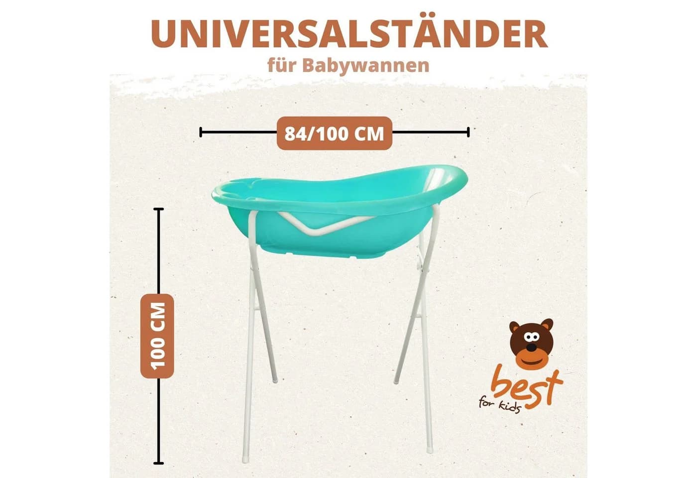 Best for Kids Badewannenständer Universell Faltbar Sicher