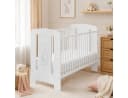 Best for Kids Babybett 120x60 cm Buchenholz Weiß Bild 2