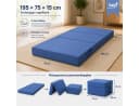 Best for You Klappmatratze 15 cm mit Visco H3 – Blau/Grau Bild 3
