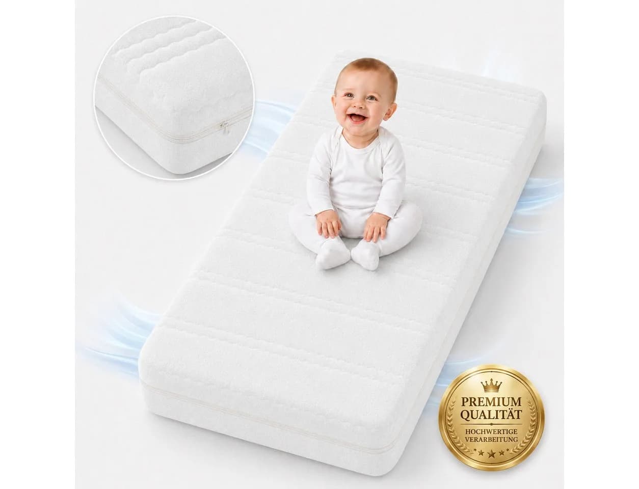 Best for Kids Kindermatratze Easy Active Weiß Kaltschaum