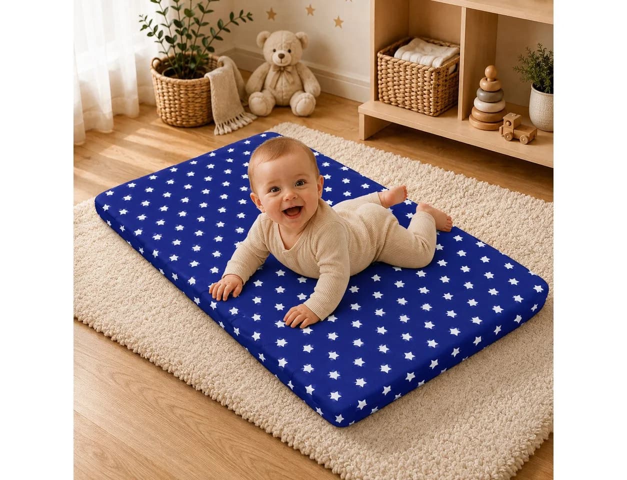 Best for Kids Kindermatratze 60x120 cm Blau Allergikergeeignet - Bild 2